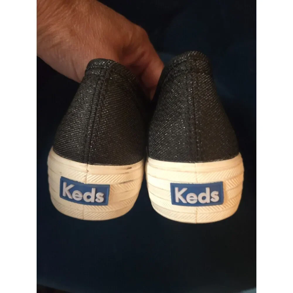 Keds - Black Glitter Platform Sneakers w/Dream Foam NWOT - Size 6